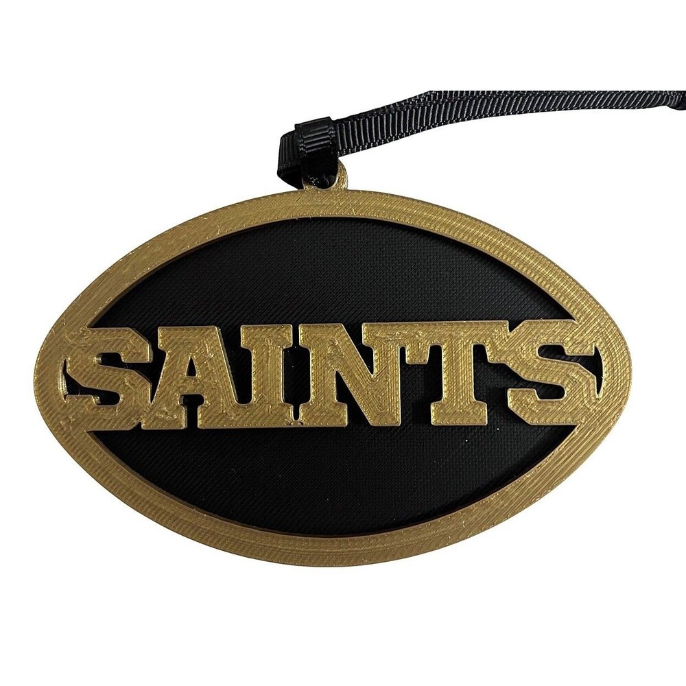 3D Printed 4" Ornament - Saints - Bronze over Black - O008-1808